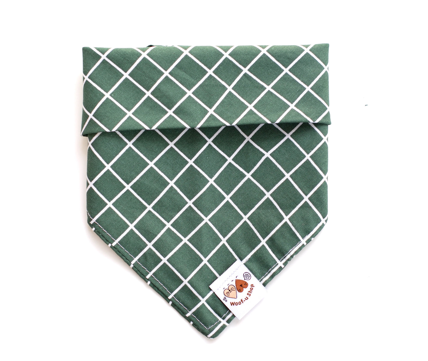 Green Plaid Bandana