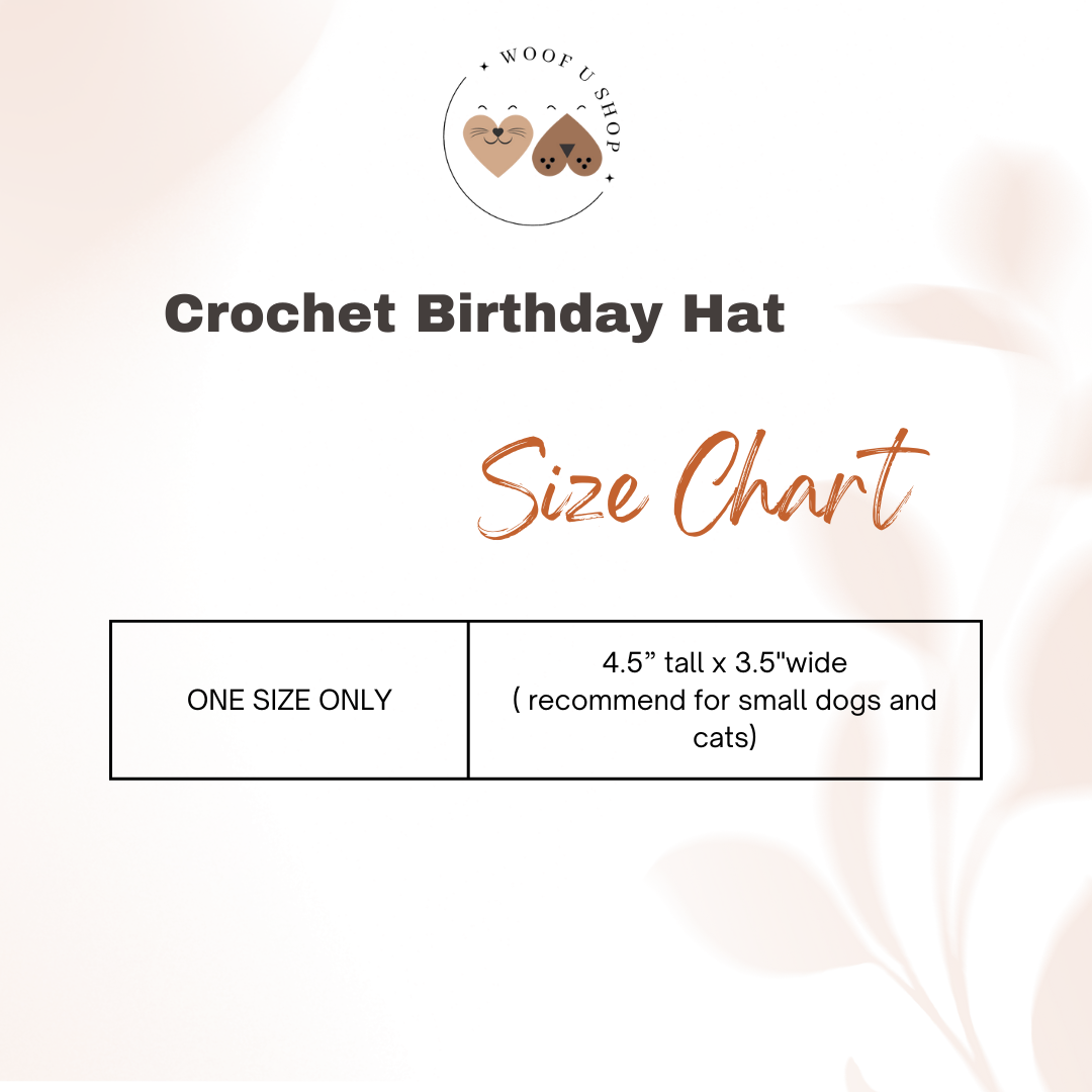Red Crochet Birthday Hat