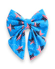 Patriotic Stars Sailor Bow