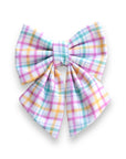 Spring Plaid Sailor Bow