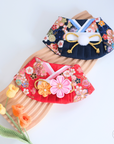 Pet Bib |Midnight Sakura Kimono