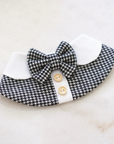 Pet Bib | Black Plaid