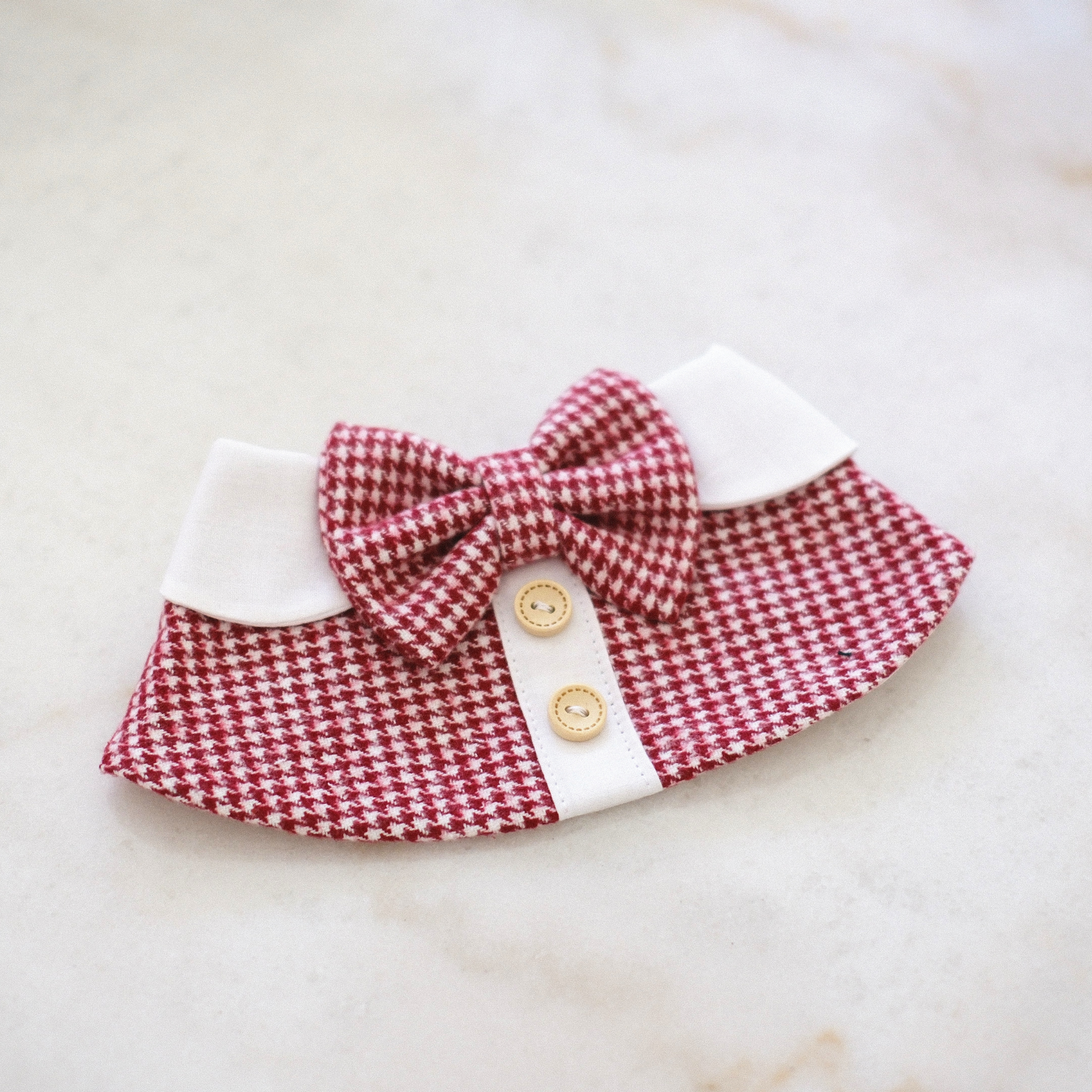 Pet Bib | Red Plaid