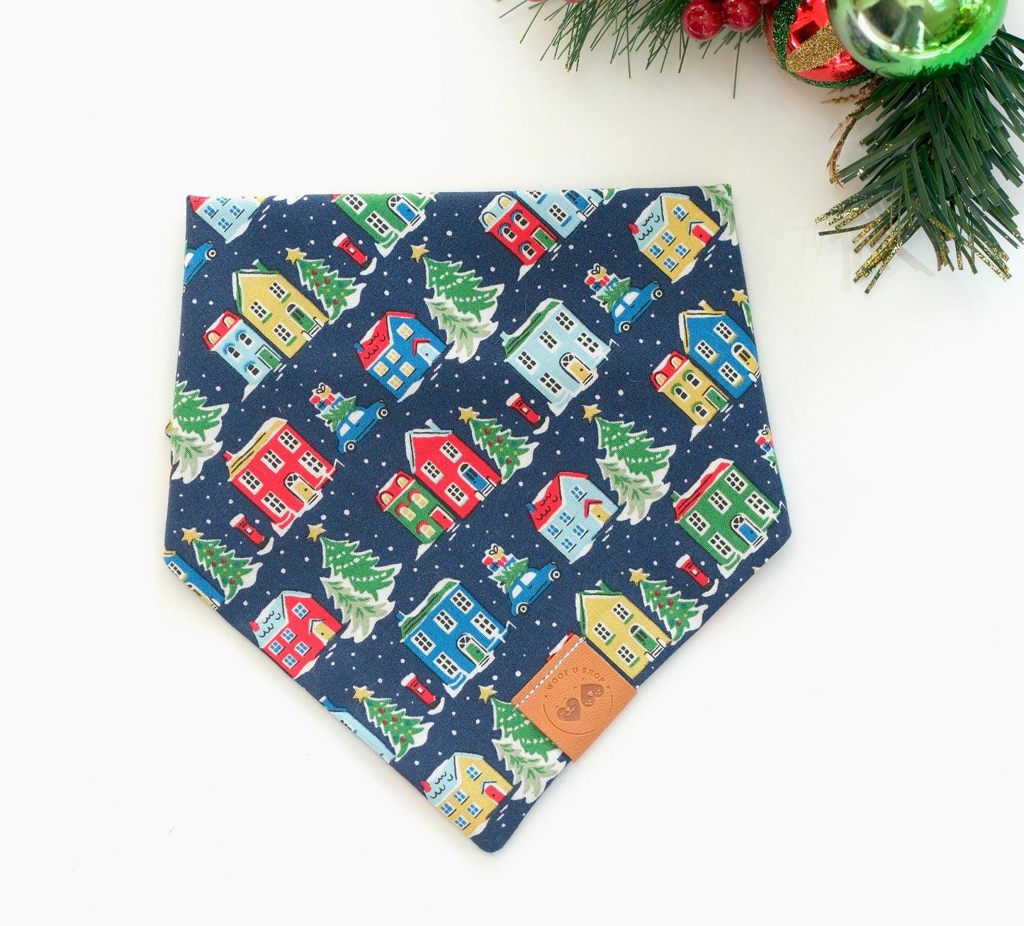 Bandana | Christmas Village (NAVY)