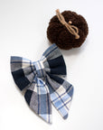 Sailor Bow | Blue Plaid