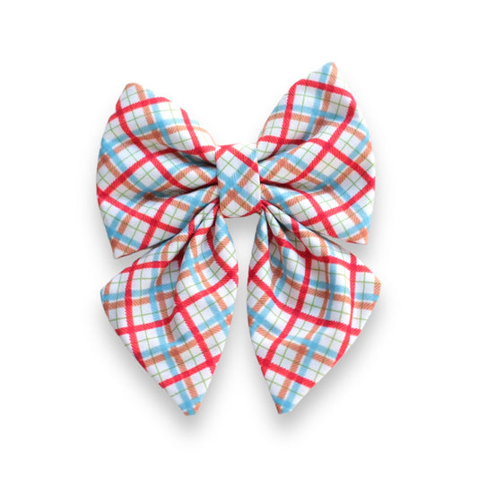 Everyday Plaid Sailor Bow