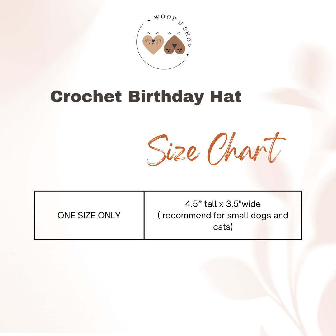 Pink Crochet Birthday Hat