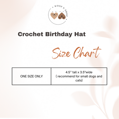 Red Crochet Birthday Hat